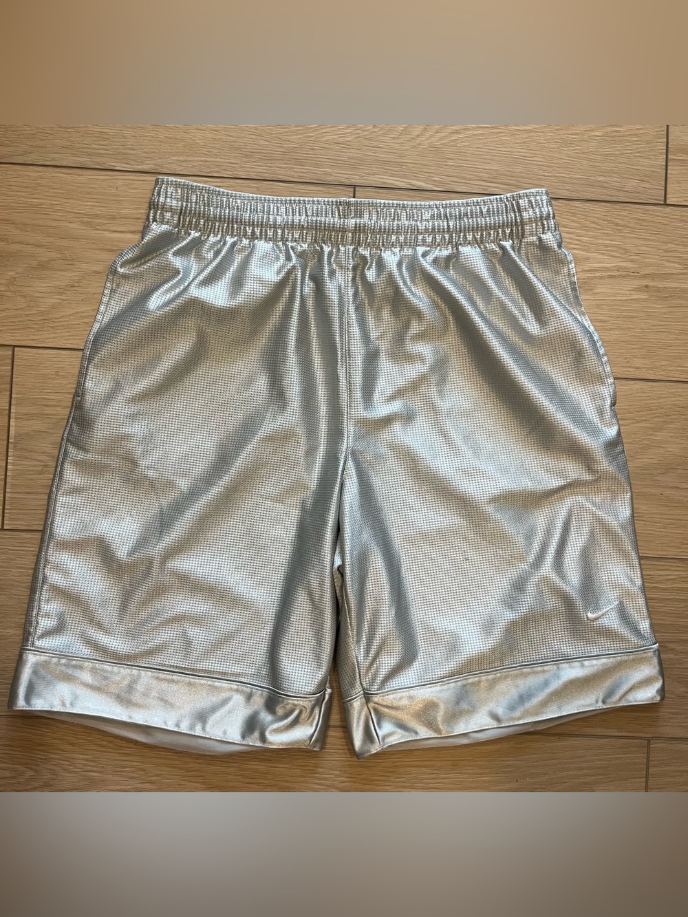 Nike Silver Metallic Men's Basketball Shorts
